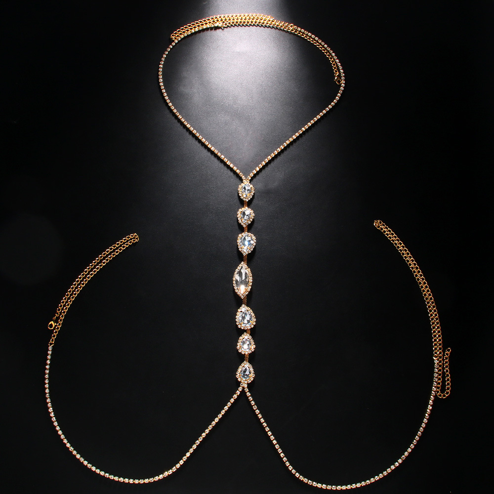 Fashion Sexy Water Drop Neckla - Body Jewelry Necklace recension och pris
