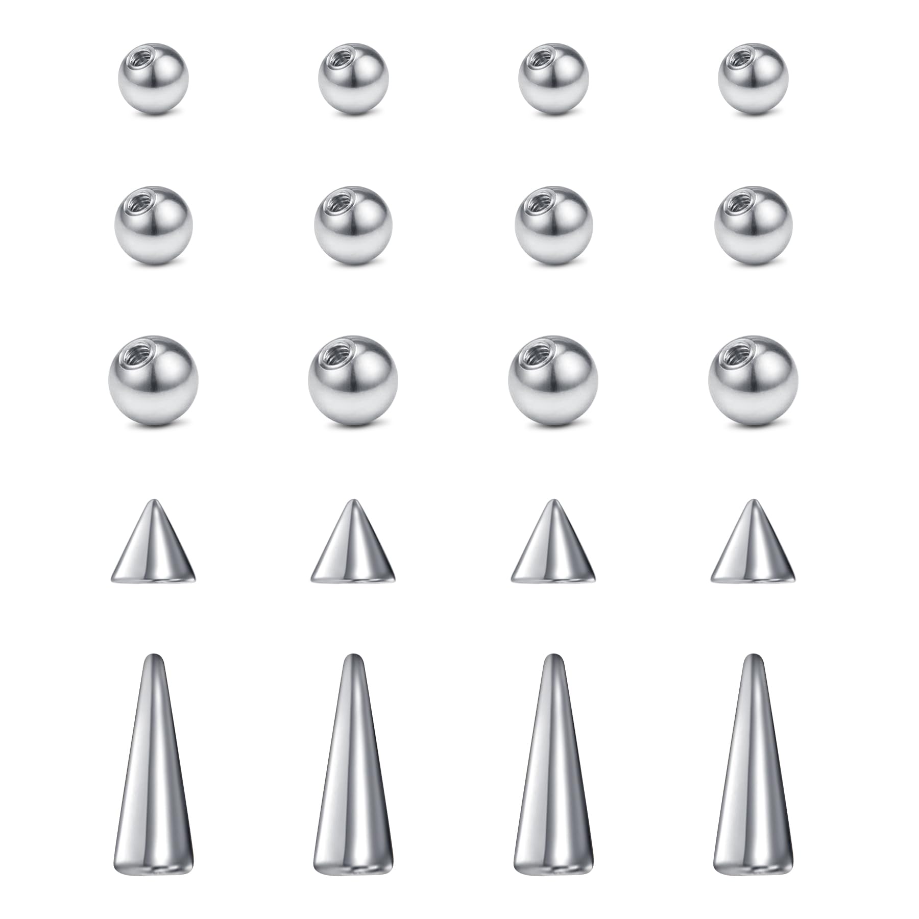 20pcs 16Gauge Stainless Steel  - Body Jewelry Replacement Ball recension och pris