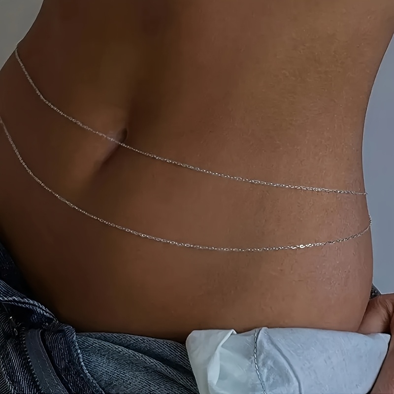 1Double-Layer Gold Metal Waist - Body Jewelry For You recension och pris