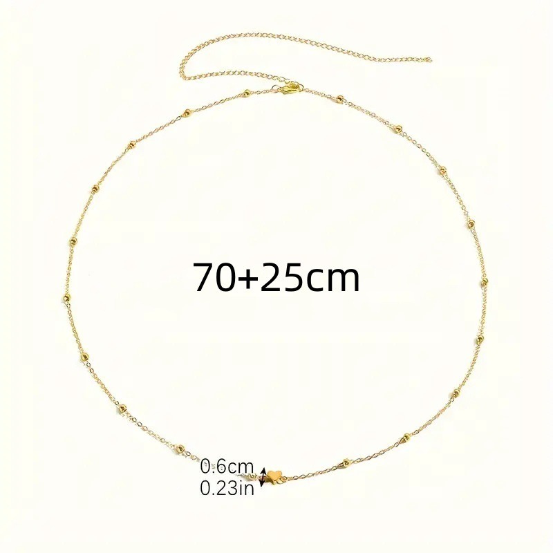 Dainty Gold Heart Waist Chain  - Body Jewelry For You recension och pris